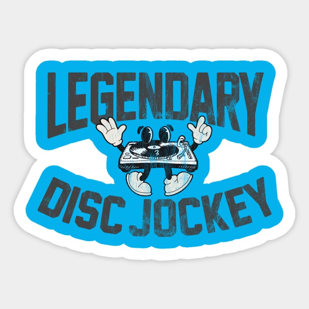 Funny DJ Legendary Disc Jockey Dance Music Deejay Master Sticker by SilverLake